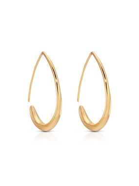 Ettika Simple Threader Hoop Earrings
